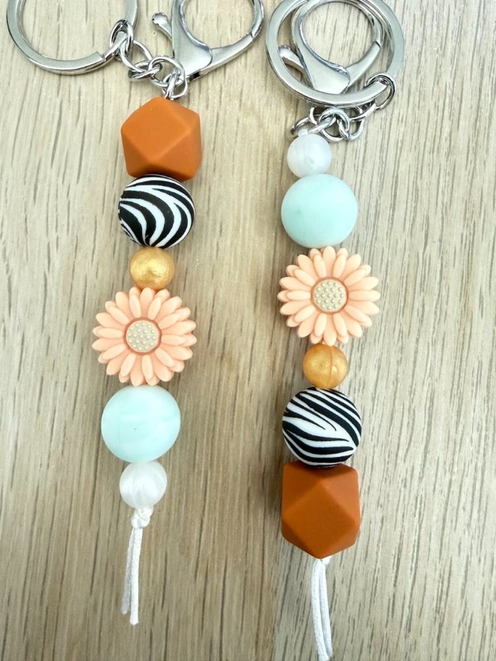 BFF Silicone Bead Keychains